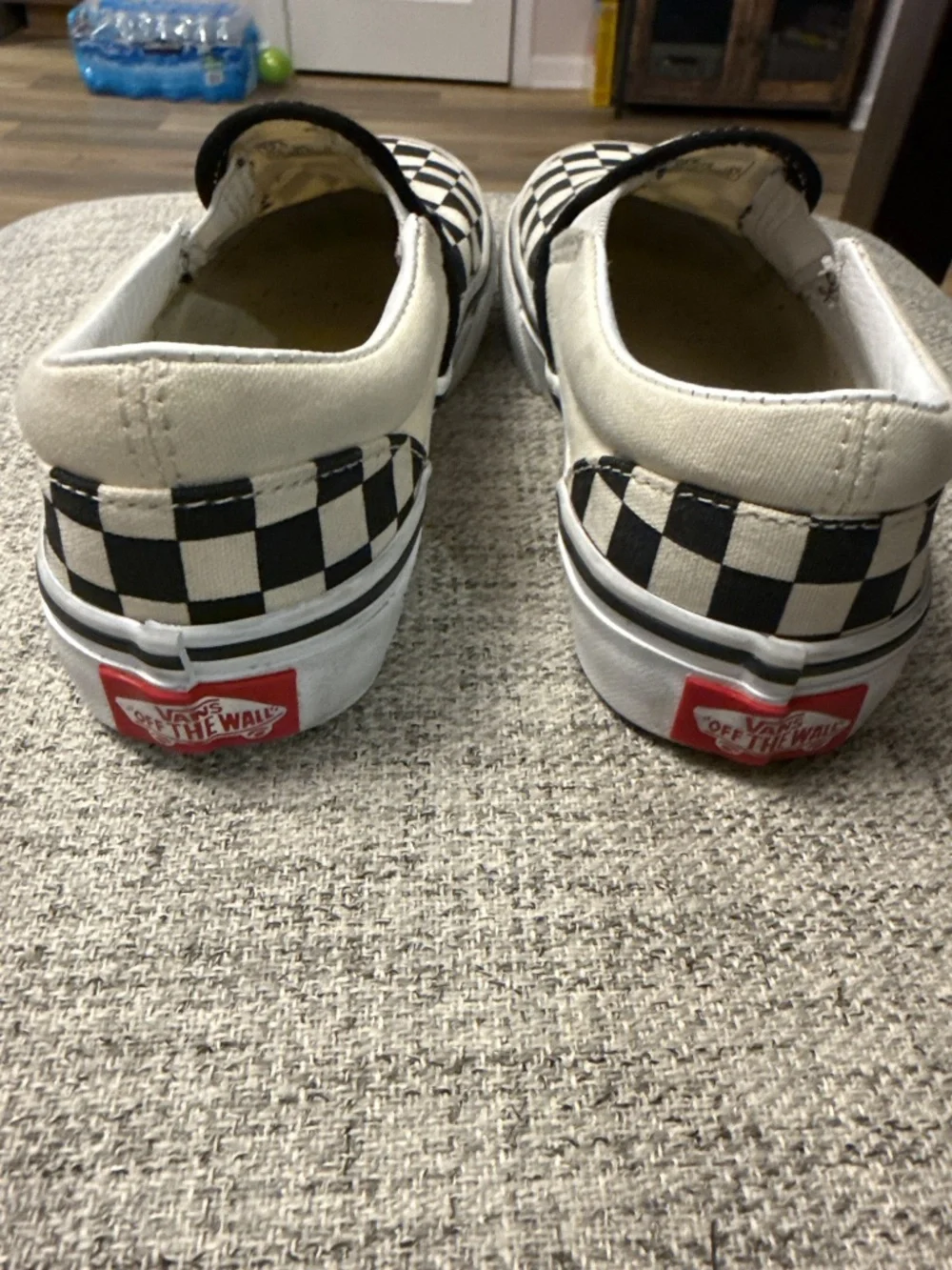 2 pairs of classic checkered VANS